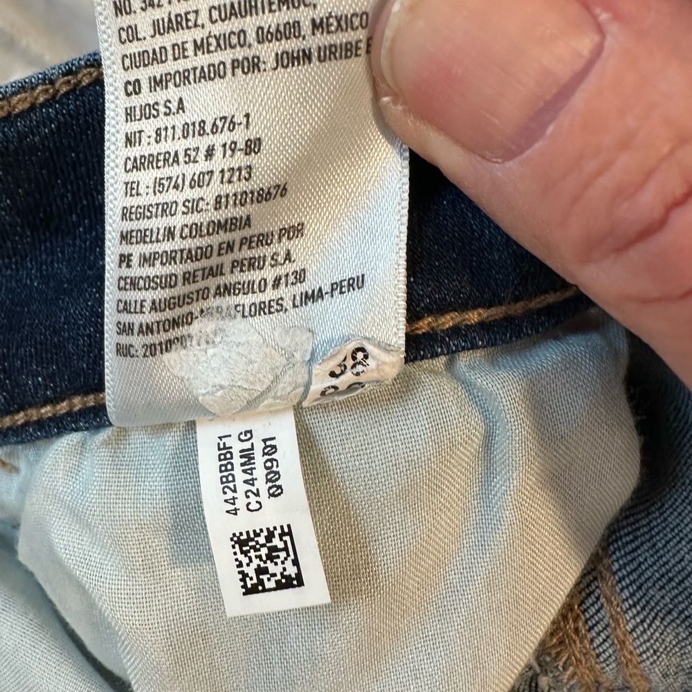 American Eagle Outfitters Dark Blue Skinny Jeggings - Picture 5 of 8
